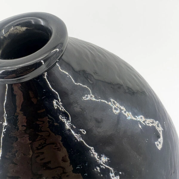 BOCAL ΒΑΖΟ 25x25x25 ΓΥΑΛΙ ΜΑΥΡΟ