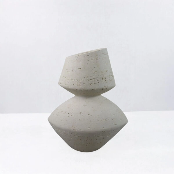 LOOMA III ΒΑΖΟ 28.5x15.5x34.5 RESIN ΜΠΕΖ