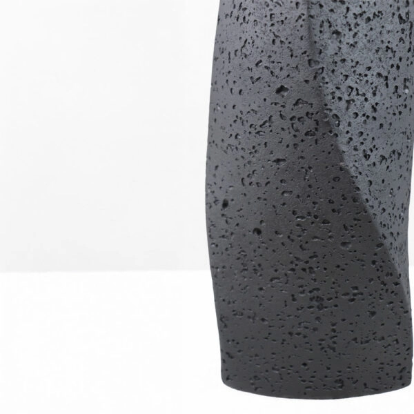 VOID II ΒΑΖΟ 16.5x14.5x39 RESIN ΜΑΥΡΟ