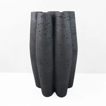 ORIN II ΒΑΖΟ 23x15.5x38 RESIN ΜΑΥΡΟ