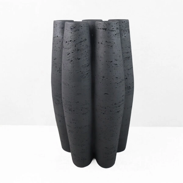 ORIN II ΒΑΖΟ 23x15.5x38 RESIN ΜΑΥΡΟ