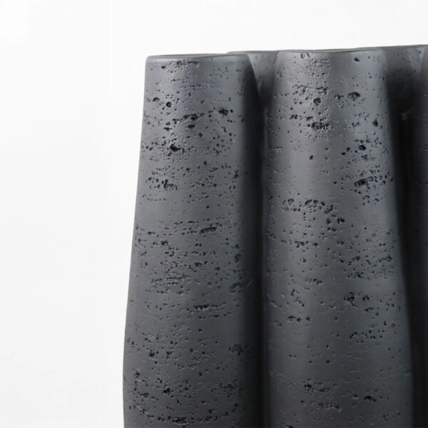 ORIN II ΒΑΖΟ 23x15.5x38 RESIN ΜΑΥΡΟ