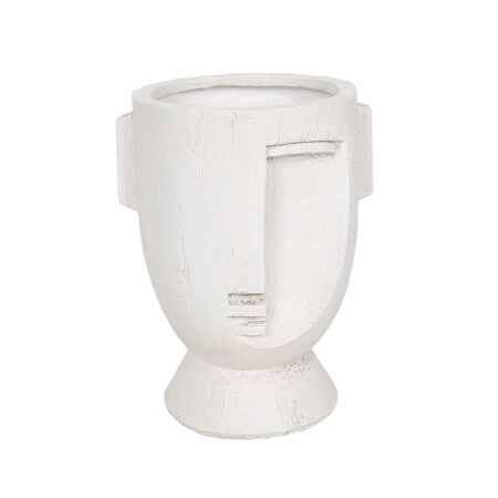 MUSE ΒΑΖΟ 27x23.5x34.5cm MgO ΑΣΠΡΟ