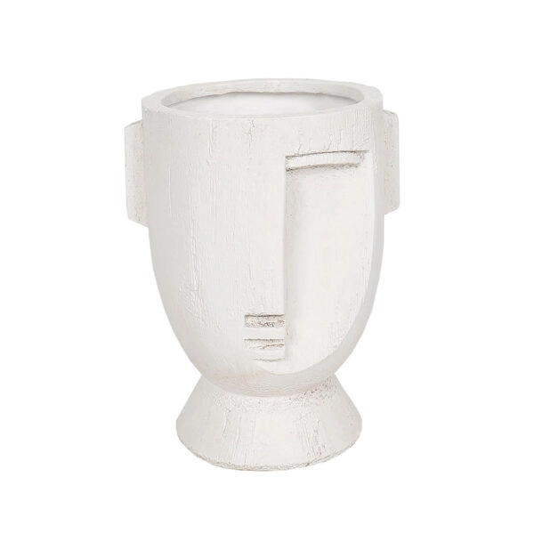 MUSE ΒΑΖΟ 27x23.5x34.5cm MgO ΑΣΠΡΟ