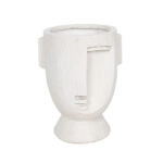 MUSE ΒΑΖΟ 27x23.5x34.5cm MgO ΑΣΠΡΟ