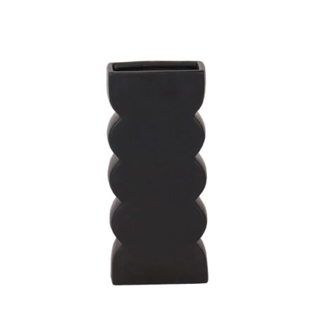 VEI ΒΑΖΟ 14.5x7x30.5 ΚΕΡΑΜΙΚΟ ΜΑΥΡΟ