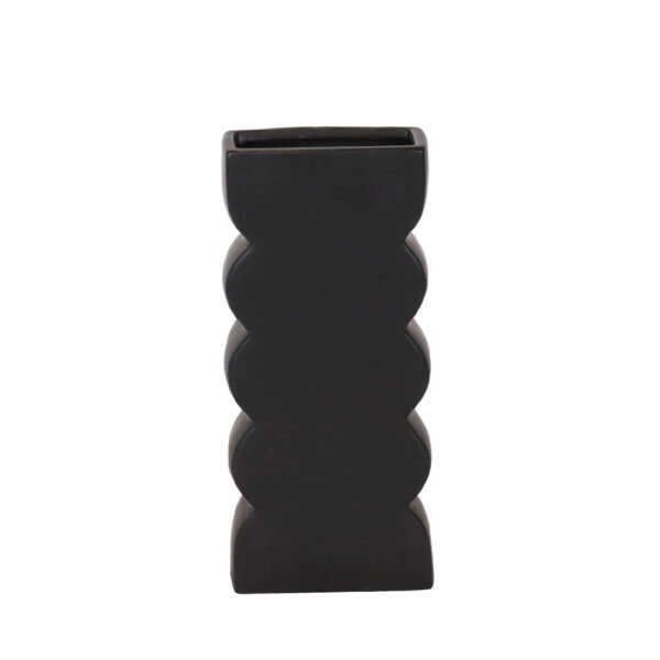 VEI ΒΑΖΟ 14.5x7x30.5 ΚΕΡΑΜΙΚΟ ΜΑΥΡΟ