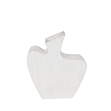 NIRA ΒΑΖΟ 26.5x8x30 ΜΕΤΑΛΛΟ ΛΕΥΚΟ