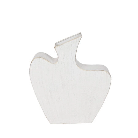 NIRA ΒΑΖΟ 30.5x8x35 ΜΕΤΑΛΛΟ ΛΕΥΚΟ