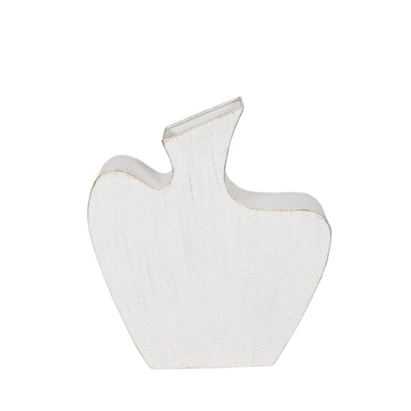 NIRA ΒΑΖΟ 30.5x8x35 ΜΕΤΑΛΛΟ ΛΕΥΚΟ