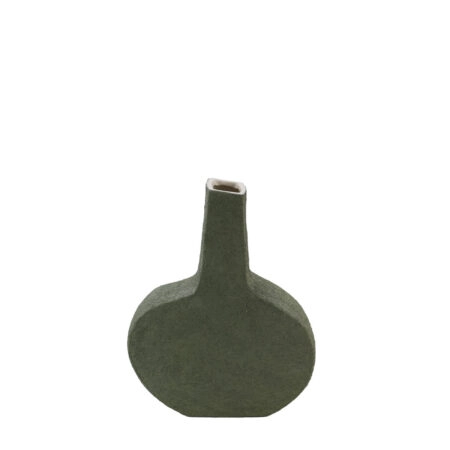 ELIXA ΒΑΖΟ 20x8x25cm ΚΕΡΑΜΙΚΟ ΠΡΑΣΙΝΟ