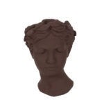 CEM ΒΑΖΟ 18x17x26.5cm CEMENT ΚΑΦΕ ΣΚΟΥΡΟ