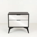 SPECCHIO ΚΟΜΟΔΙΝΟ 2ΣΥΡΤΑΡΙΑ ΜΑΥΡΟ OAK ΚΑΘΡΕΠΤΗΣ 58x39xH55cm