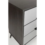 SPECCHIO ΣΥΡΤΑΡΙΕΡΑ 6ΣΥΡΤΑΡΙΑ ΜΑΥΡΟ OAK ΚΑΘΡΕΠΤΗΣ 120x39xH80cm