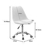 Καρέκλα γραφείου εργασίας Gaston II  PP-PU ροζ