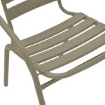 Πολυθρόνα Tade μέταλλο σαμπανιζέ 54x58x73εκ