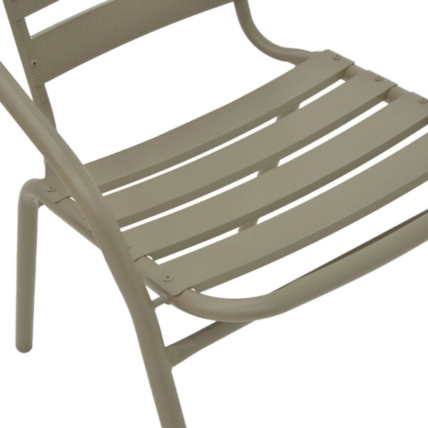 Πολυθρόνα Tade μέταλλο σαμπανιζέ 54x58x73εκ