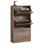 Παπουτσοθήκη ArteLibre BRANTLEY Elm Wood Μοριοσανίδα 60x24x116cm