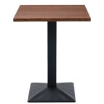 Τραπέζι Τραπεζαρίας ArteLibre BROOKWYN Καρυδί/Μαύρο Μέταλλο/Μοριοσανίδα 60x60x74cm