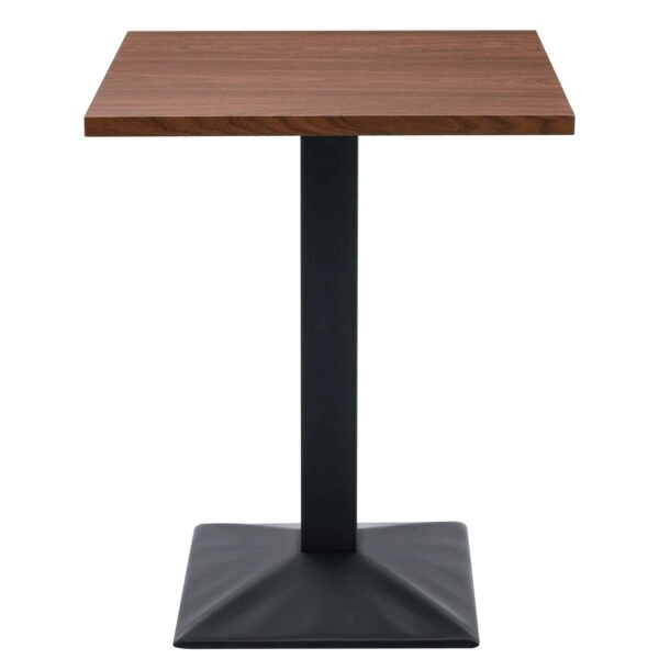 Τραπέζι Τραπεζαρίας ArteLibre BROOKWYN Καρυδί/Μαύρο Μέταλλο/Μοριοσανίδα 60x60x74cm