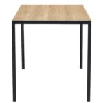 Τραπέζι Τραπεζαρίας ArteLibre CRESTMERE Sonoma/Μαύρο Μέταλλο/Μοριοσανίδα 120x70x75cm