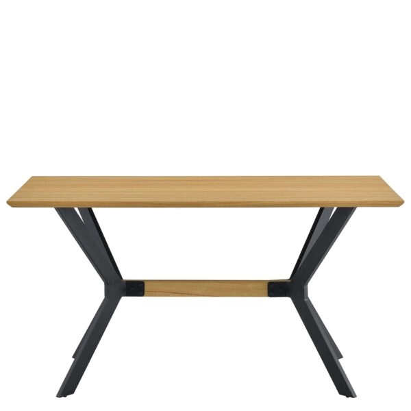 Τραπέζι Τραπεζαρίας ArteLibre ELDRIDGE Sonoma Μέταλλο/Μοριοσανίδα 160x80x74cm