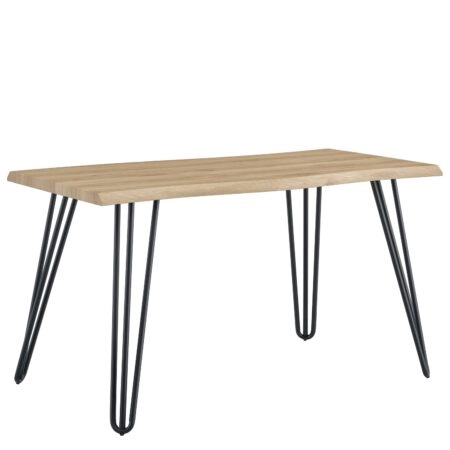 Τραπέζι Τραπεζαρίας ArteLibre BRANWELL Sonoma Μέταλλο/Μοριοσανίδα 140x70x77.5cm