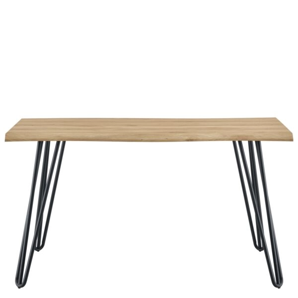 Τραπέζι Τραπεζαρίας ArteLibre BRANWELL Sonoma Μέταλλο/Μοριοσανίδα 120x60x77.5cm