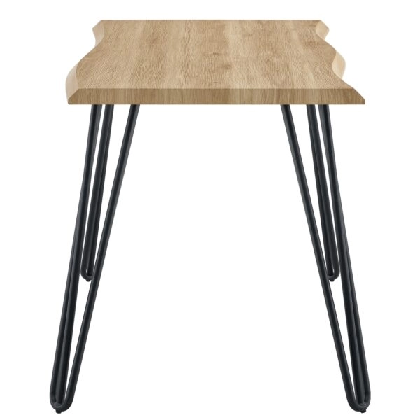 Τραπέζι Τραπεζαρίας ArteLibre BRANWELL Sonoma Μέταλλο/Μοριοσανίδα 120x60x77.5cm