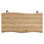 Τραπέζι Τραπεζαρίας ArteLibre BRANWELL Sonoma Μέταλλο/Μοριοσανίδα 120x60x77.5cm