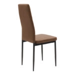 Τραπεζαρία Balou-Parker  σετ 5τεμ μαύρο-καφέ Φ120x73εκ