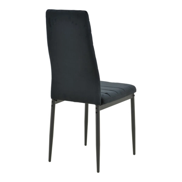 Τραπεζαρία Balou-Parker σετ 5τεμ μαύρο Φ120x73εκ