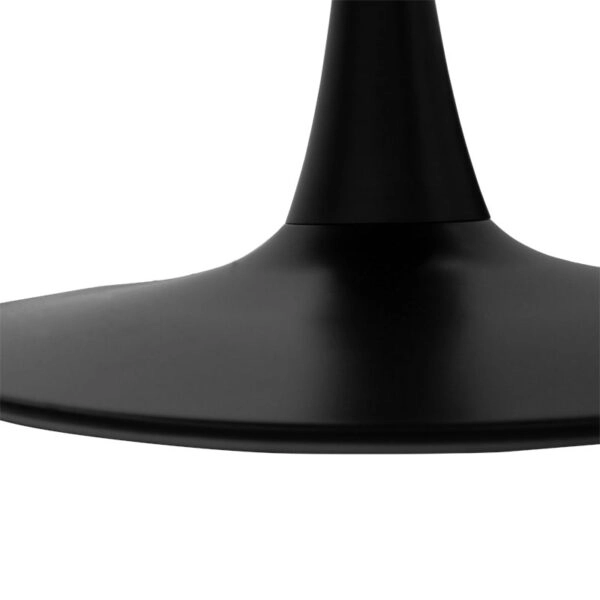 Τραπεζαρία Balou-Parker  σετ 5τεμ μαύρο-ύφασμα ανθρακί Φ120x73εκ