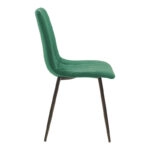 Τραπεζαρία Balou-Noor  σετ 5τεμ MDF μαύρο-κυπαρισσι Φ120x73εκ