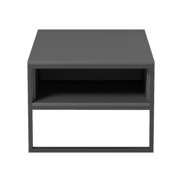 Τραπέζι σαλονιού Bendon  σε ανθρακί-μαύρη απόχρωση 100x60x44.5εκ