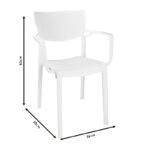 Πολυθρόνα Frontline  PP λευκό