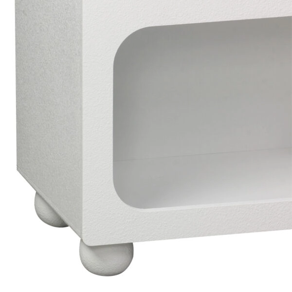 Μπουφές Emersi με ράφια mdf σε λευκή απόχρωση 164x34x76εκ