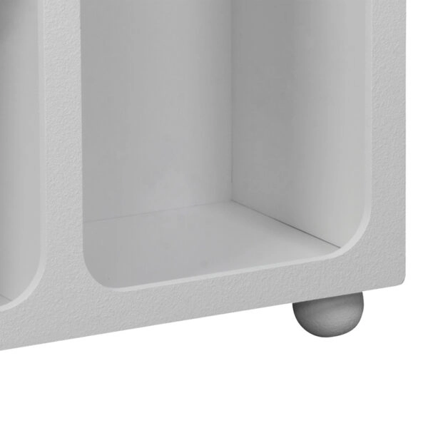 Μπουφές Emersi με ράφια mdf σε λευκή απόχρωση 164x34x76εκ