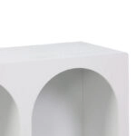 Μπουφές Emersi με ράφια mdf σε λευκή απόχρωση 120x35x76εκ