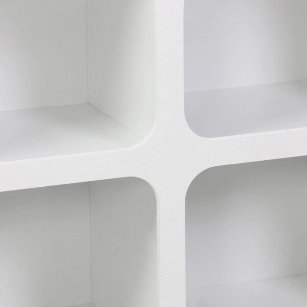 Μπουφές Emersi με ράφια mdf σε λευκή απόχρωση 120x35x76εκ