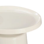 Τραπέζι σαλονιού Ginoze  μέταλλο σε λευκή απόχρωση Φ70x38εκ