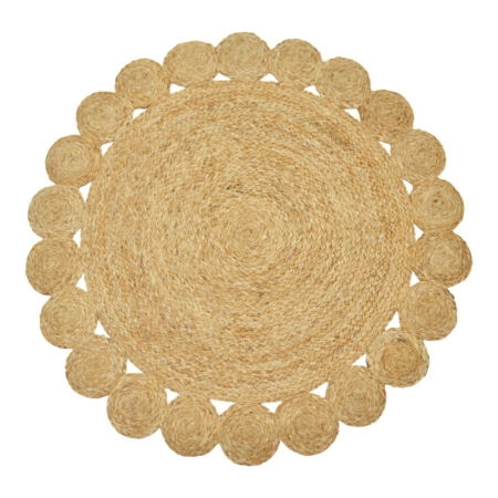 Χαλί Voni Inart φυσικό γιούτα Φ150x1εκ