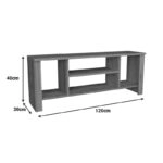 Έπιπλο τηλεόρασης Seref  σε oak απόχρωση 120x30x47εκ