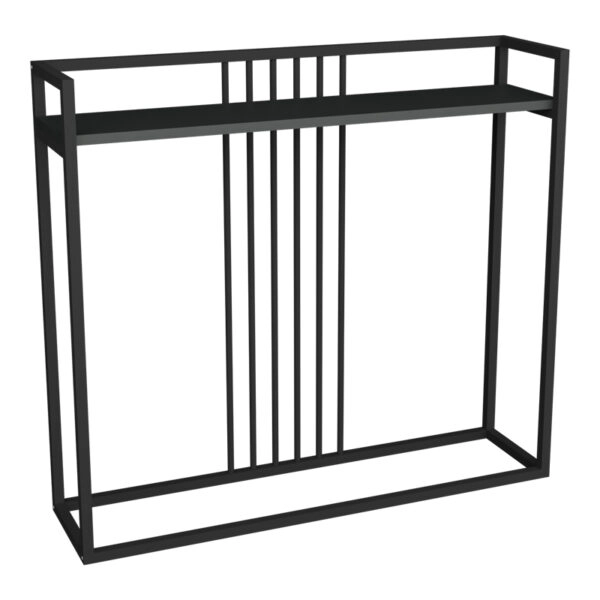 Κονσόλα Convida ανθρακί με μαύρο μεταλλικό σκελετό 100x25x90εκ