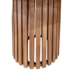 Τραπέζι Kenda Ι mindi ξύλο σε φυσική απόχρωση Φ120x75εκ