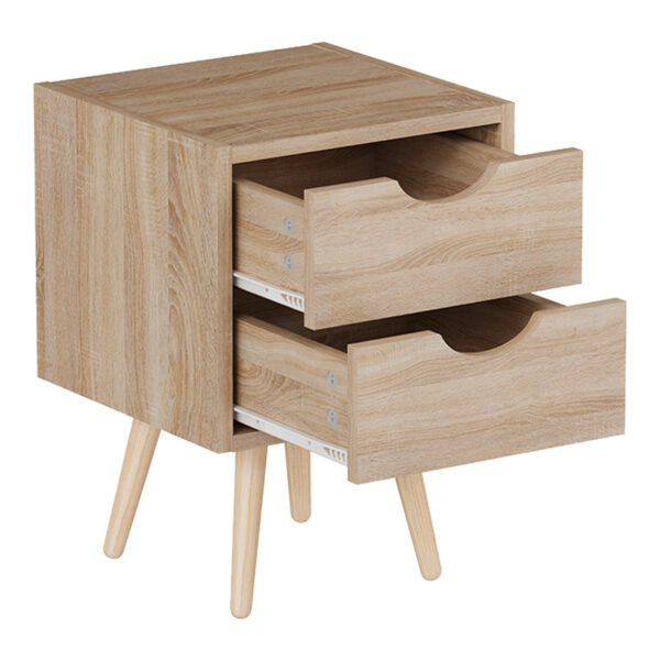 Κομοδίνο Selma  σε φυσική απόχρωση 29.7x29.7x45εκ