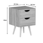 Κομοδίνο Selma  σε φυσική απόχρωση 29.7x29.7x45εκ