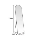 Καθρέπτης Plaza I  αλουμίνιο σε μαύρη απόχρωση 50x28x160εκ