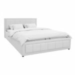 Κρεβάτι Huga με αποθηκευτικό χώρο ύφασμα γκρι 160x200εκ