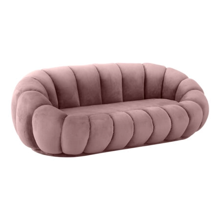 Καναπές Embrace pakoworld βελούδο σε σάπιο μήλο απόχρωση 180x105x65εκ